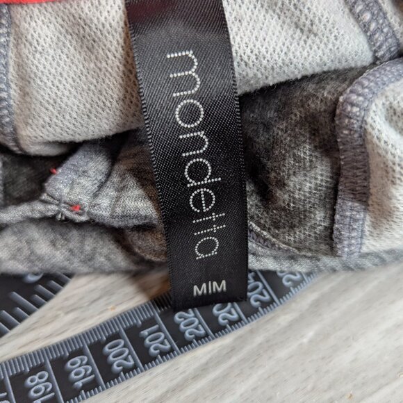 Mondetta Wool Blend Pullover Gray Striped Hoodie Womens Size Medium - Picture 7 of 14